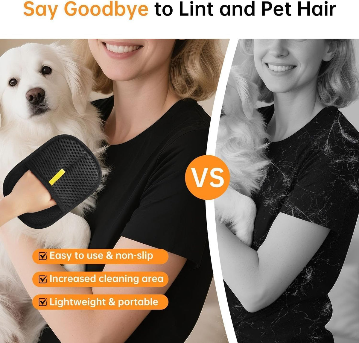 Household Pet Hair Remover Glove