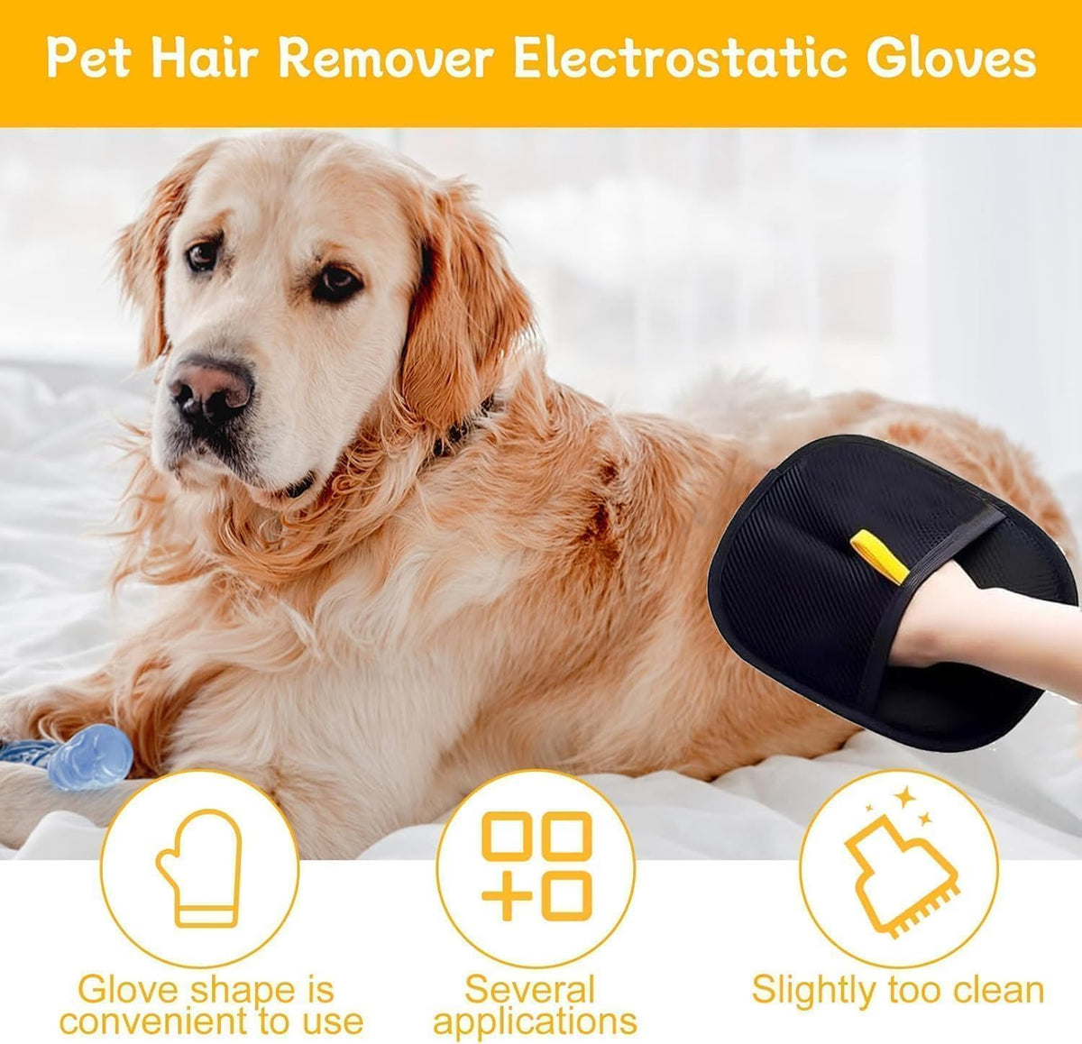 Household Pet Hair Remover Glove