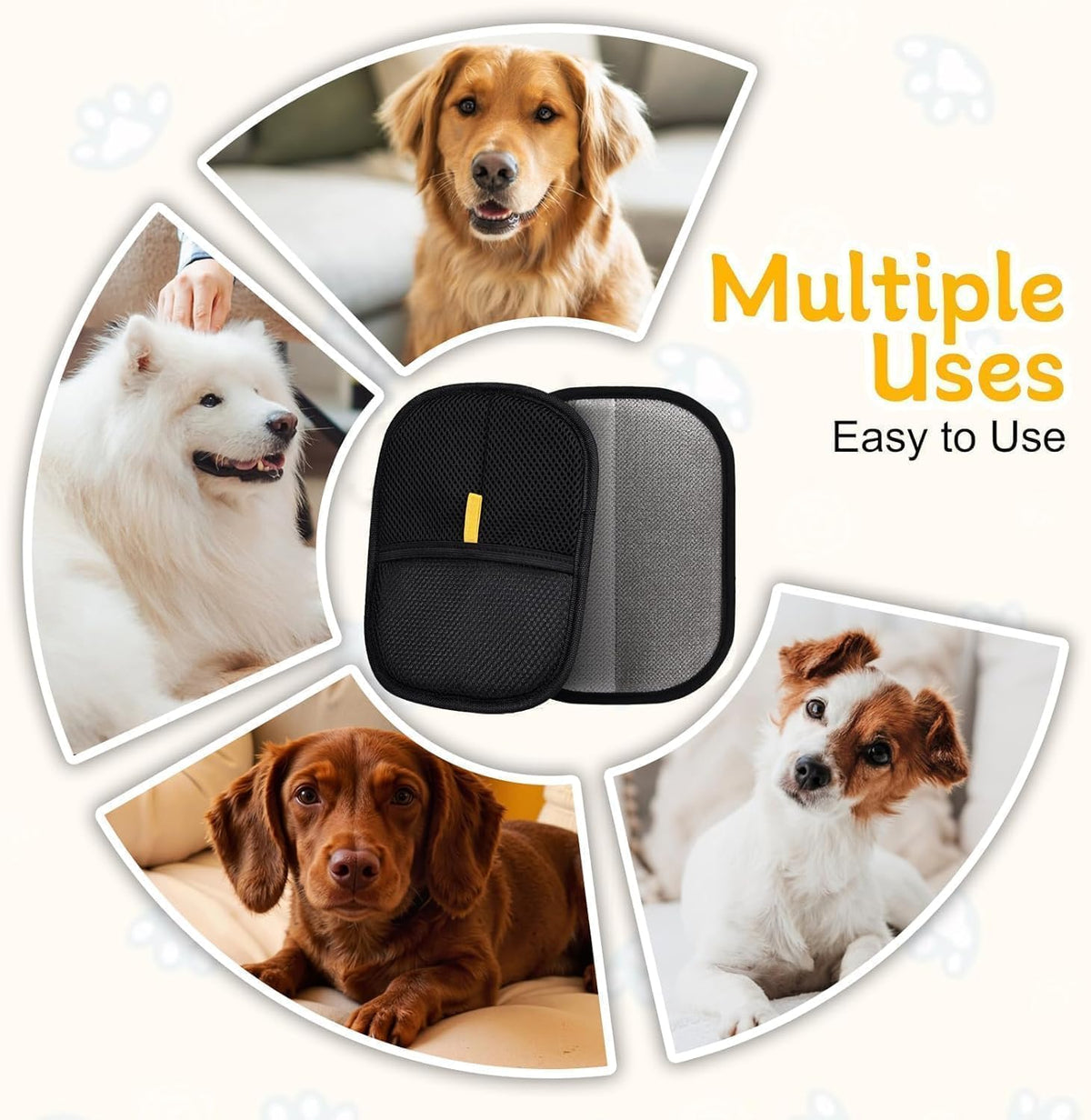 Household Pet Hair Remover Glove